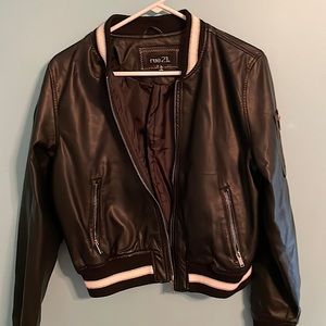 Black bomber jacket